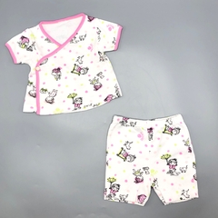 Conjunto Remera/body + Pantalón Grisino - Talle 3-6 meses - SEGUNDA SELECCIÓN