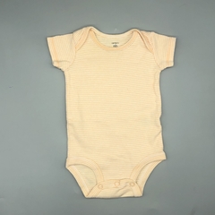 Body Carters Talle 0 meses rayado naranja y blanco