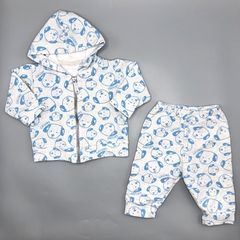 Conjunto Abrigo + Pantalón Grisino - Talle 3-6 meses