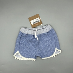 Short NUEVO Mimo Talle S (3 meses) algodón azul