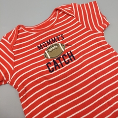 Remera Carters Talle 6 meses algodón roja rayada - comprar online
