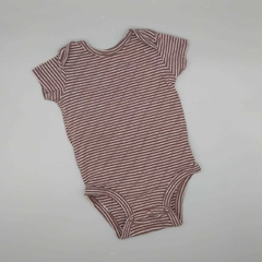 Body Carters Talle 3 meses marrón rayas blancas