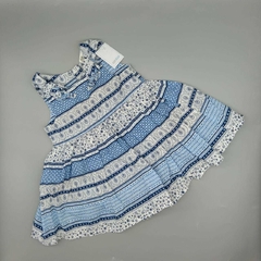 Vestido body NUEVO HyM Talle 4-6 meses celeste con azul