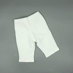 Segunda Selección - Legging Baby Cottons Talle NB (0 meses) - blanco liso Largo 25cm