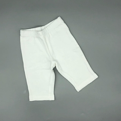 Segunda Selección - Legging Baby Cottons Talle NB (0 meses) - blanco liso Largo 25cm - comprar online