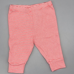 Segunda Selección - Legging Carters Talle 3 meses algodón rayas blanco rojo mariquita (28 cm largo) - comprar online