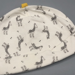 Gorro Talle Único algodón beige jirafitas (36 cm circunferencia) - comprar online