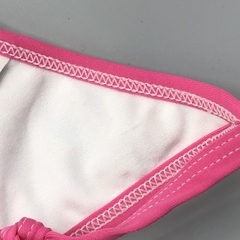 Segunda Selección - Bikini NUEVA Talle 2 (12-18 meses) rosa diseño tribal blanco naranja celeste marrón flecos - tienda online