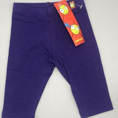 Legging Owoko Talle 1 (3 meses) algodón purpura (28 cm largo) - comprar online