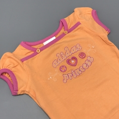Segunda Selección - Remera Adidas Talle 3 meses algodón naranja bordado Princess brillo - comprar online