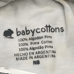 Legging Baby Cottons Talle NB (0 meses) algodón blanco limones ( 28 mc alrgo) - Baby Back Sale SAS