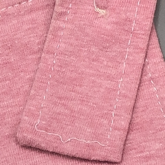 Segunda Selección -Jumper short Pandy Talle S (3-6 meses) algodón rosa jaspeado estampa osito bolsillo - tienda online
