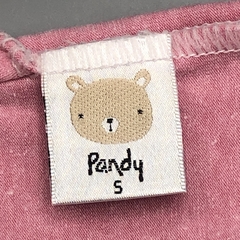 Segunda Selección -Jumper short Pandy Talle S (3-6 meses) algodón rosa jaspeado estampa osito bolsillo - Baby Back Sale SAS