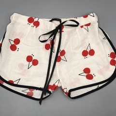 Short Little Akiabara Talle 8 años fibrana blanco cerezas rojo negro - comprar online