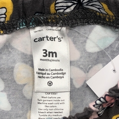 Legging Carters Talle 3 meses algodón gris mariposas multicolor (30 cm largo) - Baby Back Sale SAS