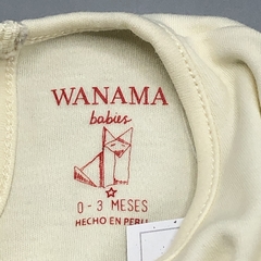 Enterito Wanama Talle 0-3 meses algodón color crudo corazoncito bordado brillo frunces - Baby Back Sale SAS