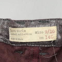 Pantalón Zara Talle 9-10 años bordeauz elaztizado brillo plateado (80 cm alrgo) - Baby Back Sale SAS