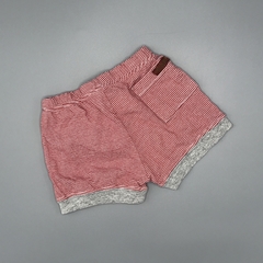 Short Gabriela de Bianchetti Talle 3 meses algodón rayas rojas gris - comprar online