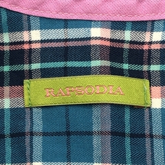 Camisola Rapsodia Talle 6 años fibrana cuadrillé celeste rosa blanco brillos - Baby Back Sale SAS