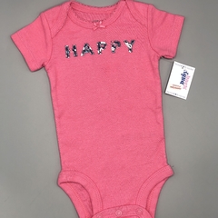 Segunda Selección - Body Carters Talle NB (0 meses) algodón rosa HAPPY - comprar online