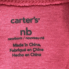 Segunda Selección - Body Carters Talle NB (0 meses) algodón rosa HAPPY - Baby Back Sale SAS