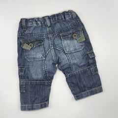 Segunda Selección - Jeans Zara Talle 3-6 meses jean azul oscuro bolsillos laterales abotonado (35 cm largo) en internet