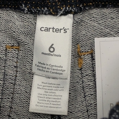 Jogging Carters Talle 6 meses algodón simil jean azul oscuro (33 cm largo) - Baby Back Sale SAS