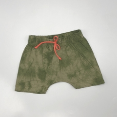 Short Minimimo Talle M (6-9 meses) algodón batik verde militar
