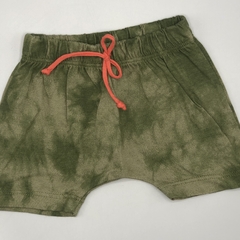 Short Minimimo Talle M (6-9 meses) algodón batik verde militar - comprar online