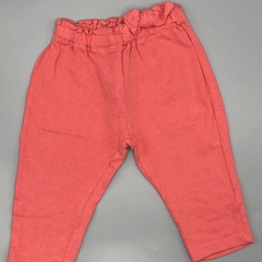 Jogging Zara Talle 9-12 meses algodón rosa coral moño broderie (36 cm largo) - comprar online