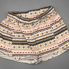 Short Talle 12 meses algodón rosa diseño tribal gris mostaza - comprar online
