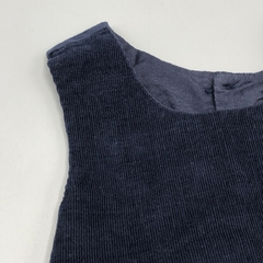 Segunda Selección - Vestido Yamp Talle 12 meses corderoy azul oscuro liso - comprar online