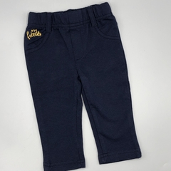 Legging Ficcus Talle 3-6 meses algodón azul oscuro (35 cm largo) - comprar online