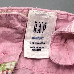 Vestido Baby GAP Talle -6 meses batista cuadros combinados flores rosa verde - Baby Back Sale SAS
