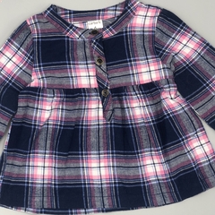 Camisa Carters Talle 6 meses cuadrillé rosa azul - comprar online