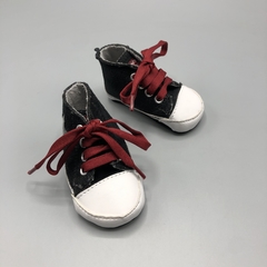 Zapatillas Minimimo Talle 16 ARG gamuza negras estrella gris cordón bordeaux (10 cm largo plantilla) - comprar online