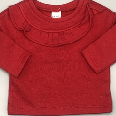 Buzo Carters Talle 3 meses algodón rojo volados (con frisa) - comprar online
