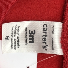 Buzo Carters Talle 3 meses algodón rojo volados (con frisa) - Baby Back Sale SAS