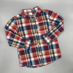 Camisa NUEVA Carters Talle 5 años cuadrillé roja azul