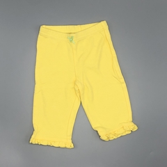 Legging Carters Talle 3 meses algodón amarillo volados (28 cm largo)