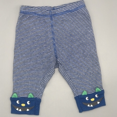 Segunda Selección - Legging Carters Talle 3 meses algodón rayas gris azul monstruo punta (30 cm largo) - comprar online
