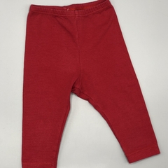 Segunda Selección - Legging Broer Talle 1-3 meses algodón bordeaux (32 cm largo) - comprar online