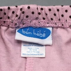 Legging Bon Bebé Talle 6-9 meses rosa - lunates marrones - Largo 34cm - Baby Back Sale SAS