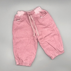 Pantalón Baby Cottons Talle 6 meses corderoy rosa - Largo 34cm