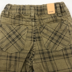 Segunda Selección - Pantalón Cheeky Talle XL (12-18 meses) verde cuadrillé - Largo 47cm - Baby Back Sale SAS