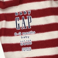Legging Baby GAP Talle 0-3 meses rayas rojo blanco (31 cm largo) - Baby Back Sale SAS