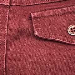 Segunda Selección - Pantalón Minimimo Talle M (6-9 meses) bordeaux - cintura ajustable - Largo 37cm - Baby Back Sale SAS