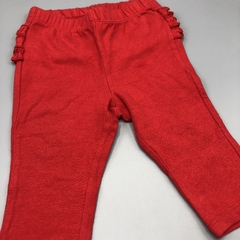 Segunda Seleccion - Legging Old Navy Talle 3-6 meses algodón rojo volados (32 cm largo) - tienda online