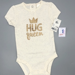 Body Oshkosh Talle 3-6 meses algodón beige jaspeado gris HUG brillo - comprar online