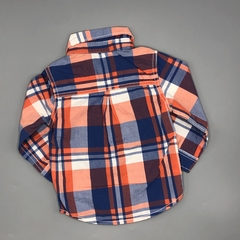 SEGUNDA SELECCION - Camisa Carters Talle 9 meses cuadros naranjas azules - Baby Back Sale SAS